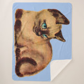 bezauberndes Katzenkätzchen von Siam Sherpadecke (Vorderseite)