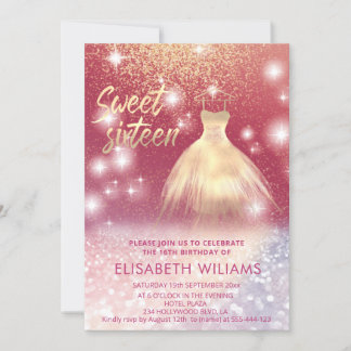 Bezauberndes Kleid, glänzend glänzend ombre Einladung