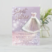 Bezauberndes Kleid glänzend glittery ombre i Einladung (Stehend Vorderseite)