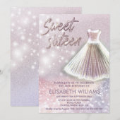 Bezauberndes Kleid glänzend glittery ombre i Einladung (Vorne/Hinten)