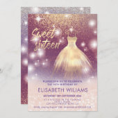 Bezauberndes Kleid Rose goldglänzend ombre Einladung (Vorne/Hinten)