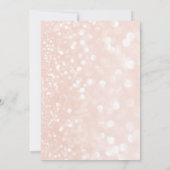 Bezauberndes Kleid Rose goldglänzend ombre Einladung (Rückseite)