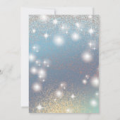 Bezauberndes Kleid Rose goldglänzend ombre Einladung (Rückseite)