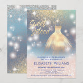 Bezauberndes Kleid Rose goldglänzend ombre Einladung (Vorne/Hinten)