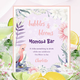 Bezauberndes Lavendel Drink Sign Baby Shower Poste Poster