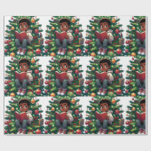 Bezauberndes Lesen - Weihnachts-Umschlagpapier Geschenkpapier (Flach)