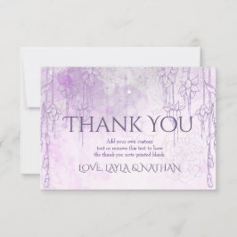 Bezauberndes Lila danken Ihnen Karten