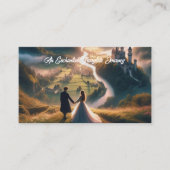 Bezauberndes Märchengebirge Lesezeichen Landschaft Visitenkarte (Vorderseite)