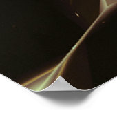 Bezauberndes Meereswellen Galaxy Night Sky Kosmisc Poster (Ecke)