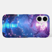 Bezauberndes Moonlit Waterfall Fantasy Phone Case (Rückseite (Horizontal))