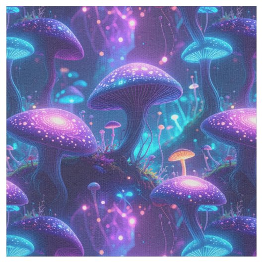 Bezauberndes Mushroom-Fabric Stoff (Nahaufnahme)