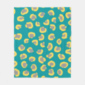 Bezauberndes, niedliches Geparkvlies Fleecedecke (Vorderseite)