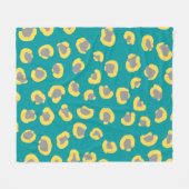 Bezauberndes, niedliches Geparkvlies Fleecedecke (Vorderseite (Horizontal))