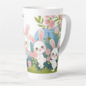 Bezauberndes Osterfeierdesign Milchtasse (Rechte Ecke)