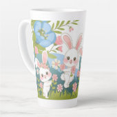 Bezauberndes Osterfeierdesign Milchtasse (Linke Ecke)