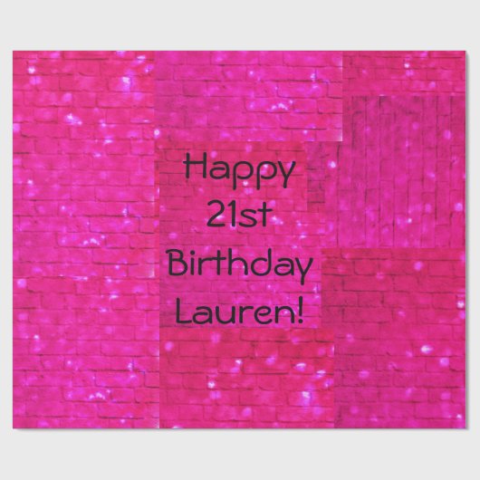 Bezauberndes Party personifizieren Geschenkpapier (Flach)