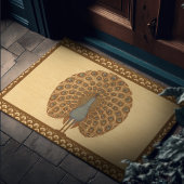 Bezauberndes Pfaue Kunst, Dichtung und Musik Vinta Fußmatte