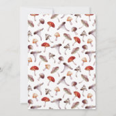 Bezauberndes Pilz Mitteilungskarte (Rückseite)