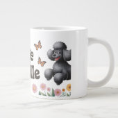 Bezauberndes Poodle Lover Design mit Sonnenblumen Jumbo-Tasse (Rechts)