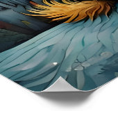 Bezauberndes Poodle Schneeberg Denken Sie an Sie Poster (Ecke)