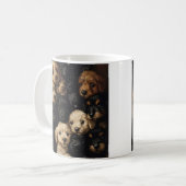 bezauberndes Puppy Collage Foto Zwei-Tone-Kaffee-T Kaffeetasse (Vorderseite Links)