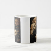 bezauberndes Puppy Collage Foto Zwei-Tone-Kaffee-T Kaffeetasse (Mittel)