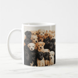 bezauberndes Puppy Collage Foto Zwei-Tone-Kaffee-T Kaffeetasse