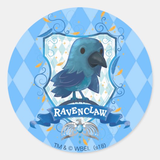 Bezauberndes RAVENCLAW™ Wappen Harry Potter | Runder Aufkleber (Vorderseite)