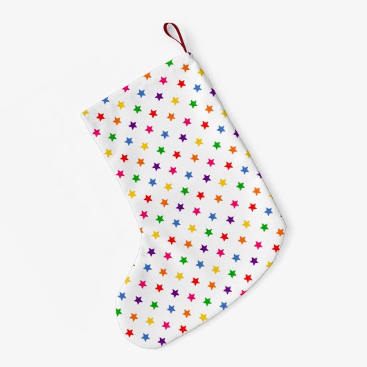 Bezauberndes Regenbogen-Einhorn Kleiner Weihnachtsstrumpf (Rückseite (Hängend))