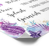 Bezauberndes Rosa Lila unter der Bar von Mermosa Poster (Ecke)