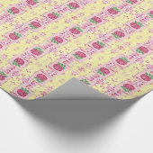 Bezauberndes rosa Roses Wrapping Paper Geschenkpapier (Ecke)