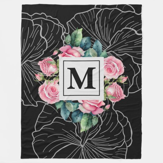 Bezauberndes Rose Garden Fleece Blanket (Vorderseite)