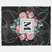 Bezauberndes Rose Garden Fleece Blanket (Vorderseite (Horizontal))