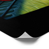 Bezauberndes rotes Zugpassage Art Poster (Ecke)