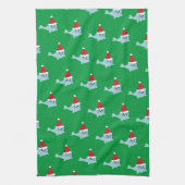 Bezauberndes Santa Siegel Geschirrtuch (Vertikal)