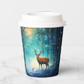 Bezauberndes Schneewald Artwork-82109 Pappbecher (Rückseite)