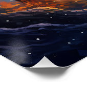 Bezauberndes Schneewald Artwork-82109 Poster (Ecke)
