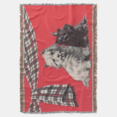 bezauberndes schottisches Terrier-Print Decke (Vorderseite Vertikal)