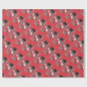 bezauberndes schottisches Terrier-Print Geschenkpapier (Flach)