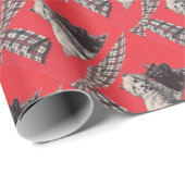 bezauberndes schottisches Terrier-Print Geschenkpapier (Rolleneckpunkt)