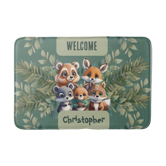 Bezauberndes Schwanz Baby Badematte (Vorderseite)