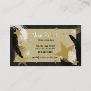 Bezauberndes Schwarzes und GoldVisitenkarte Visitenkarte