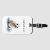 Bezauberndes Siegel Pup Gepäckanhänger (Vorderseite (Horizontal))