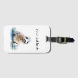 Bezauberndes Siegel Pup Gepäckanhänger