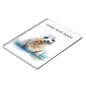 Bezauberndes Siegel Pup Notizblock (Linke Seite)