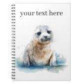 Bezauberndes Siegel Pup Notizblock (Vorderseite)