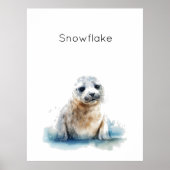 Bezauberndes Siegel Pup Poster (Vorne)