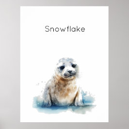 Bezauberndes Siegel Pup Poster