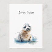 Bezauberndes Siegel Pup Postkarte (Vorderseite)