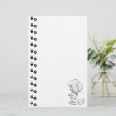 Bezauberndes Sitzen in der Puppy-Stage Briefpapier (Stehend Vorderseite)